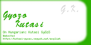 gyozo kutasi business card
